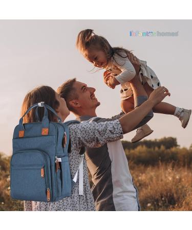 Infanteshomes Baby Travel/Wrap Backpack | Large Multifunctional Durable & Water-Repellent Backpack with Isolated Pockets - Blue One Size - Buy Online on GoSupps.com