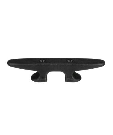 Seachoice Plastic Open Base 8 In. Boat Dock and Anchor Line Cleat, Black Finish