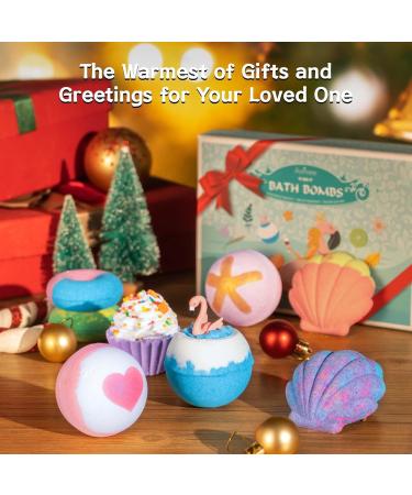8 Organic Luxurious Bath Bombs Gift Set - Vegan Gifts for Women & Children | Perfect for Christmas Mother's Day & Valentine's Day - Buy Online on GoSupps.com