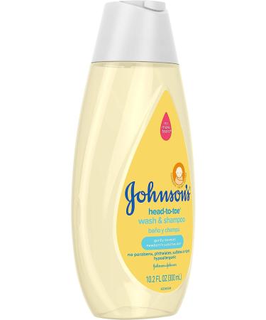 Johnson's Head-to-Toe Gentle Baby Body Wash & Shampoo - Tear-Free, Sulfate-Free, Hypoallergenic for Sensitive Skin - 10.2 fl. oz, Unscented (Pack of 1) - Buy Online on GoSupps.com