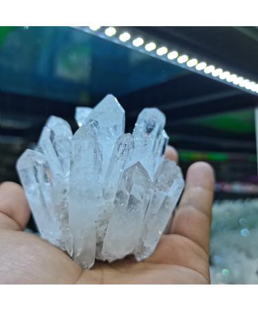 300-900g Natural White Quartz Crystal Cluster Specimen for Lucky Stone Crystal Cluster (Size : 800-900g)