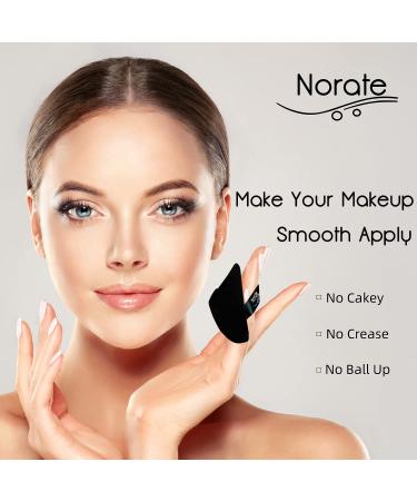 Velour Triangle Powder Puff Set - 6 Black Makeup Puffs for Face & Body, Foundation Sponge for Setting & Touch-ups | Soft & Durable Cosmetic Tool - Buy Online on GoSupps.com