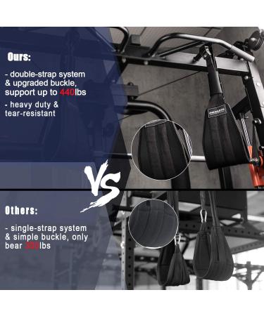 Pacearth Adjustable Ab Straps - Support 440lbs, Hanging Abs for Core Strength Training - Buy Online on GoSupps.com