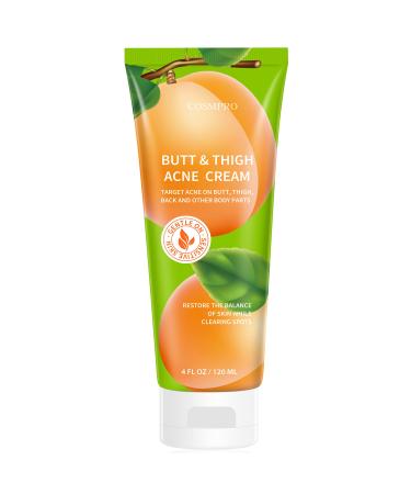 Butt Acne Clearing Cream  Back Acne Cream  Bum Cream Back Pimple Cream Clears Pimples For the Buttocks with Salicylic Acid  Pure Natural Ingredients and Fast Results 120ml
