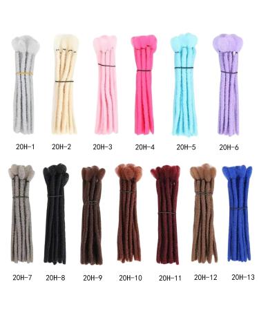 Noblife 10pcs 20cm Chocolate Backcomb Dreadlock Extensions - Synthetic One-Sided Crocheted Faux Locs for Punk Hip-Hop and Reggae Styles - Buy Online on GoSupps.com