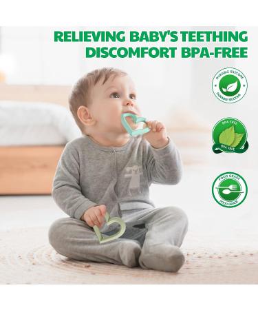 BPA-free Baby Teether Toy for Teething Relief | Easter Gift for Babies 0-12 Months - Buy Online on GoSupps.com