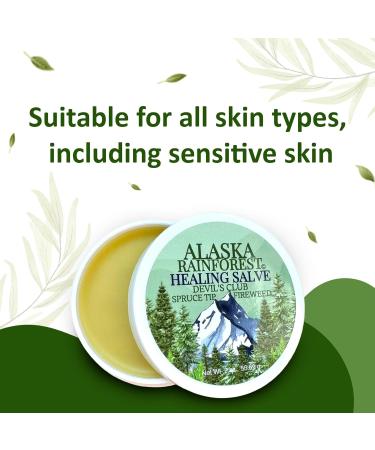 Alaska Rainforest Salve - Herbal Skin & Joint Relief | Natural Super Salve with Alaskan Devil s Club Oil - Soothing Body & Hand Moisturizer - Buy Online on GoSupps.com
