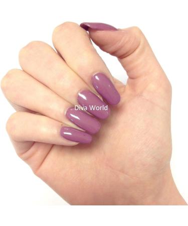 Bluesky MAD ABOUT MAUVE - Elegant Purple Nail Polish UV/LED Soak Off Gel Nail Polish 10ml + 2 Diva World Shine Wipes for FREE - Buy Online on GoSupps.com