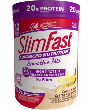 Slim Fast Advanced Nutrition Meal Replacement or Weight Loss Shake & Advanced Nutrition Meal Replacement or Weight Loss Shake 20g High Protein Smoothie Powder Vanilla Cream Gluten Free 324g - Buy Online on GoSupps.com