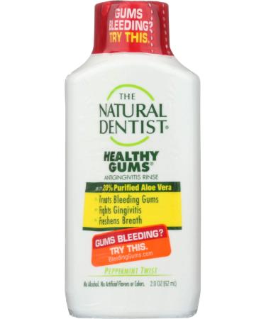 Natural Dentist Anti Gingivitis Rinse Healthy Gums Peppermint Twist, 2 Ounce
