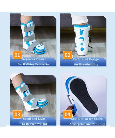 SFKLYU Child Ankle Support Brace - Padded Drop Foot Orthosis for Sprained Ankle & Broken Foot - International Shipping Available - Buy Online on GoSupps.com