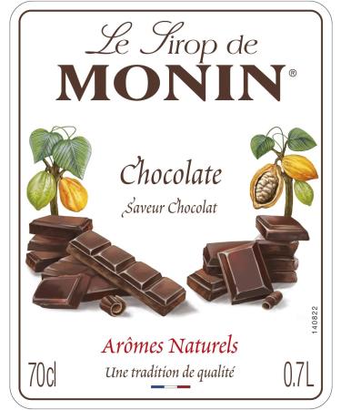 MONIN Premium Chocolate Syrup 700ml - Vegan-Friendly, Allergen-Free, 100% Natural - Ideal for Coffee and Cocktails - Buy Online on GoSupps.com