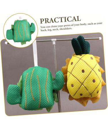 minkissy Bath Bouquet Body Scrubber Cactus Bathing Body Skin Cleaner Body Skin Cleaning Tool Exfoliating Shower Scrubber Cartoon Bath Ball Corrugated Bath Flower Mesh Material Travel - Buy Online on GoSupps.com