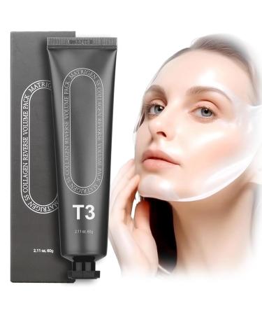 Collagen Face Masks T3 Collagen Mask Collagen Peel off Mask Hydrolyzed Collagen Mask 60g Baby Collagen Glow Mask Korean Face Mask Skincare for Anti-Wrinkle Anti-Aging Pore Tightening