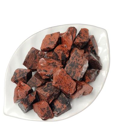 Natural Crystal Rough 1pc Irregular Natural Red Jasper Rough Raw Stone Crystal Specimen Rock Home Decoration yuebang (Color : Red Obsidian Size : 1pc 20-40mm) 1pc 20-40mm Red Obsidian