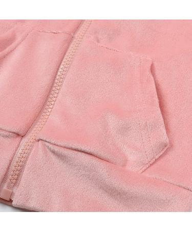 Kids Tales Girls Velour Hoodie Zip Sweatsuit Boys 2 Pcs Velvet Tracksuit Set 8-9 Years - Color 01 - Buy Online on GoSupps.com