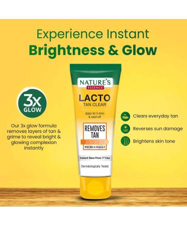 Nature's Essence Lacto Tan Clear 100 ML - Best Self-Tanning Lotion for Even Skin Tone | International Shipping Available - Buy Online on GoSupps.com