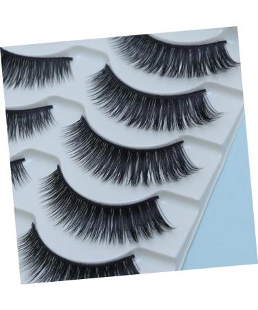 Angoily 5 Pairs Artificial Eyelashes Fake Lashes for Women Segmented False Eyelash Natural Lashes Natural False Eyelashes Long Thick Eyelashes Fause Eyelash 3d Manual Adhesive - Buy Online on GoSupps.com