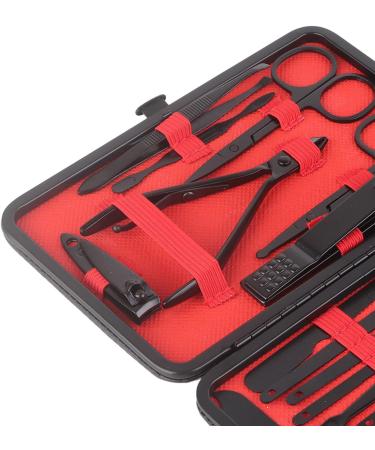 23 Pieces Black Stainless Steel Nail Clippers Set with Incisive Edges and Easy to Carry Nail Clipper Kit Ages Suitable for Hand and Foot Care Needs - Buy Online on GoSupps.com