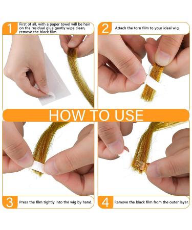 480 Double Sided Hair Extension Tape Tabs - 40 Sheets, 4 x 0.8 cm, White - for Women, Girls, Hair Salons - Bonding Replacement Tape - Buy Online on GoSupps.com