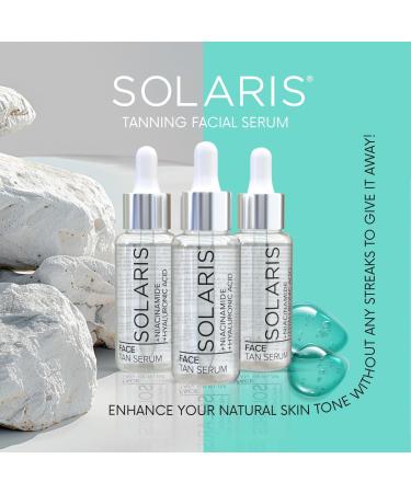 Facial Tanning Serum Drops 30ml Hyaluronic Acid Niacinamide Anti-Ageing Subtle Healthy Glow For Face - Buy Online on GoSupps.com