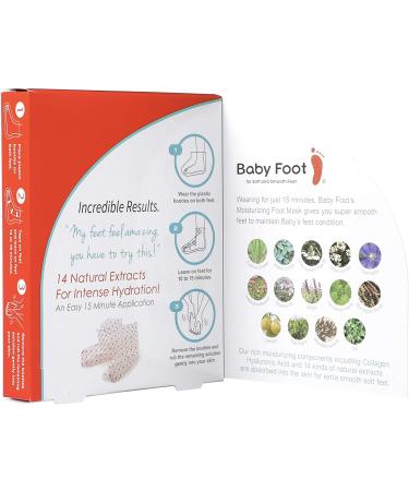 Baby Foot Moisturizing Foot Mask - 15-Minute Non-Peeling Treatment for Hydrated & Smooth Feet - Unscented, Ideal for Men & Women - Buy Online on GoSupps.com