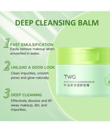 Avocado Clean Makeup Remover & Cleansing Balm 100g Avocado Cleanser To Remove Makeup Facial Cleanser For Sensitive Skin Deep Cleansing Makeup Remover Balm For Foundation Clean And Clear Cleanser - Buy Online on GoSupps.com
