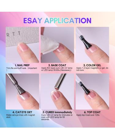 Makartt Cat Eye Nail Polish Aqua Aquarelle 10 ml - Buy Online on GoSupps.com