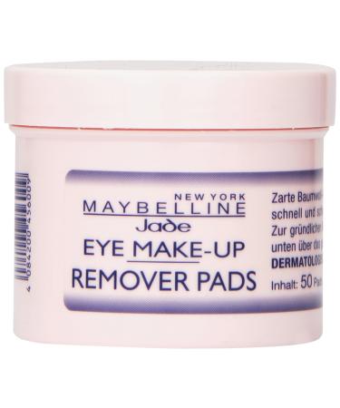 Maybelline New York Eye Make-up remover pads / eye make-up remover pads for quick and thorough removal of make-up 1 x 50 pieces
