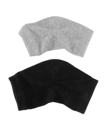 FRCOLOR 2 Pairs Gel Heel Socks Spa Socks for Dry Feet Gel Moisturising Socks Cracked Heels Moisture Socks Rough Skin Socks Open Toe Socks Men and Women Casual Socks Moisturizing Cotton