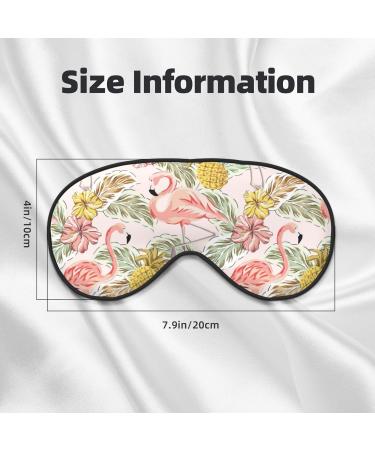 Shop Tropical Pink Flamingo Pineapple Sleep Mask | Soft Double-Sided Adjustable Eye Covers for a Restful Sleep - Buy Online on GoSupps.com