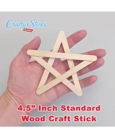 Craft Popsicle Sticks 4.5 Inch Standard - Red 200 Sticks - Natural and Multi Color Packs | CraftySticks - Buy Online on GoSupps.com