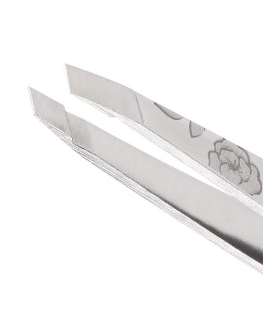 Tweezerman Studio Collection Stainless Steel Regency Finish Slant Tweezers - High Definition Brows - Buy Online on GoSupps.com