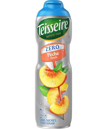 Teisseire Zero Sugar Peach Iced Tea Flavor Syrup for Refreshing Drink Cocktails Bottle 60cl - Buy Online on GoSupps.com