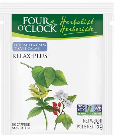 Four O'Clock Herbalist Calm Relax-Plus Herbal Tea Non-Gmo Kosher Gluten-Free 6 Packs of 20 Teabags - Buy Online on GoSupps.com
