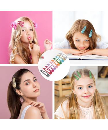 30 Glitter Hair Clips for Girls & Toddlers - 10 Colors Perfect for Thin Hair Baby & Women | Sparkly Hair Accessories - Buy Online on GoSupps.com