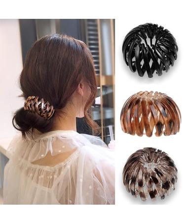 Voarge 3 pieces of hair clips for women vintage bird nest hair clips big hair clips hair gripper hair accessory hair accessories hair-styling tool for women and girls