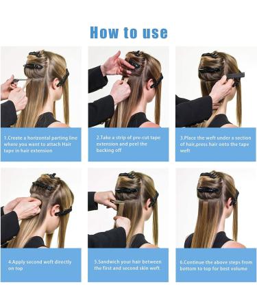 Kalolary 120Pcs Double Sided Hair Tape - Purple Hair Extension Tape Tabs for Wig, Hairpiece, Hair Weft - Replacement Tape for Seamless Application - Buy Online on GoSupps.com