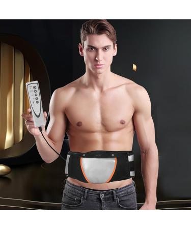 Vinteky Slimming Belts - Portable Abdominal Muscle Belt with Pockets | Effective Massage Training Device for Men & Women | Ideal Gift (Black) - Buy Online on GoSupps.com