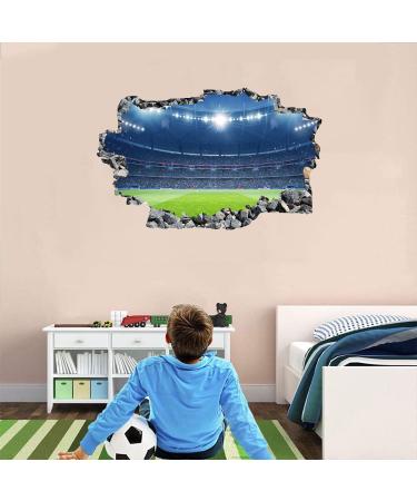 ANHUIB 3D Football Wall Stickers - Soccer Sport Decal for Boys Bedroom | Kids Room, Teens, Playroom Wall Decor - Colourful Design - Buy Online on GoSupps.com