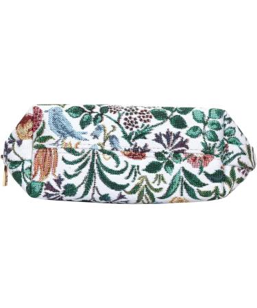 Signare Tapestry Cosmetic Bag - Small Makeup & Toiletry Bag for Women | Spring Flower Garden Designs - Buy Online on GoSupps.com
