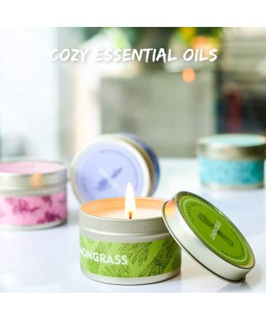 La Bellef e Scented Candles - Soy Wax Essential Oil Candles for Mom | Relaxing Spa & Yoga | Lemongrass, Rosemary, Grapefruit, Eucalyptus, Lavender, Mint - Perfect Birthday Gift for Women - Buy Online on GoSupps.com
