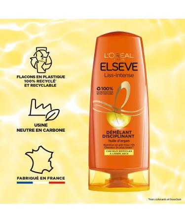 L'Or al Paris Elseve Smoothing Shampoo & Conditioner | Anti-Frizz Argan Oil - 1 Piece for Silky Hair - Buy Online on GoSupps.com