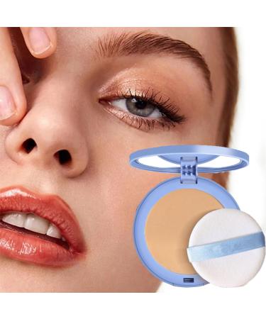 ADEK 2024 NEW GAGK Matte Perfection Pressed Powder - Oil Control Face Pressed Powder Waterproof Powder Makeup Matte Smooth Setting Powder Makeup (#03 PURE BEIGE)
