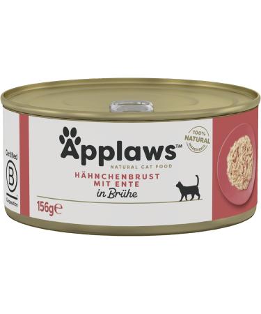 Buy Applaws Premium Natural Wet Cat Food - Chicken & Duck in Broth (24x156g) - International Shipping Available - Buy Online on GoSupps.com