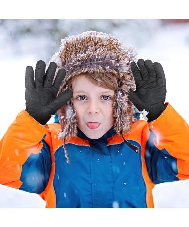 Kids Winter Ski Gloves - 4 Pairs Waterproof Mittens for Toddlers, Full Finger Snow Gloves in Purple, Black, Red, Navy Blue - Ages 1-3 - Buy Online on GoSupps.com