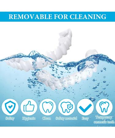 Brigtviee Clipin veneers 2 pairs of instant veneers upper and lower dentures Confidence Smile prostheses comfortable veneers for men and women - Buy Online on GoSupps.com