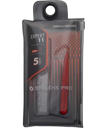 Buy STALEKS Eyebrow Tweezers EXPERT 11 TYPE 5 - Precision Beauty Tool for Perfect Brows | International Shipping Available - Buy Online on GoSupps.com