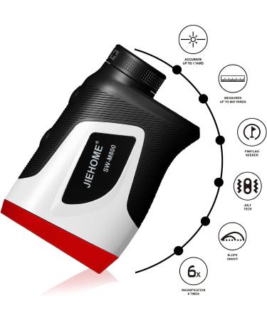 Golf Rangefinder Slope 800Yds 6X with Flag-Lock Pin Sensor - Rechargeable & Tournament Legal - SW-M800 - Buy Online on GoSupps.com