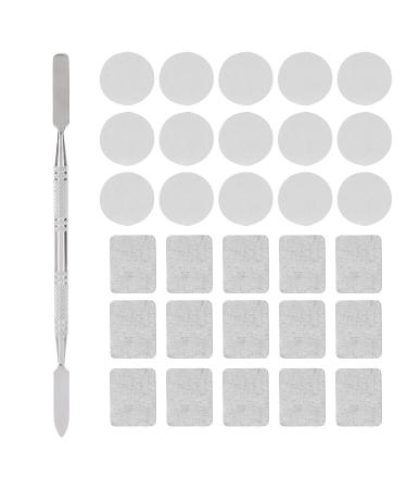 30 Metal Stickers for Magnetic Pallets - Self-Adhesive Makeup Palette Labels - 15 Round & 15 Square Eyeshadow Stickers - Buy Online on GoSupps.com